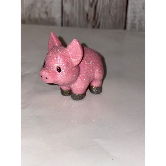 Disney Animators Glitter Pink Pig Belle Mini Doll Play Set Replacement - Picture 1 of 5